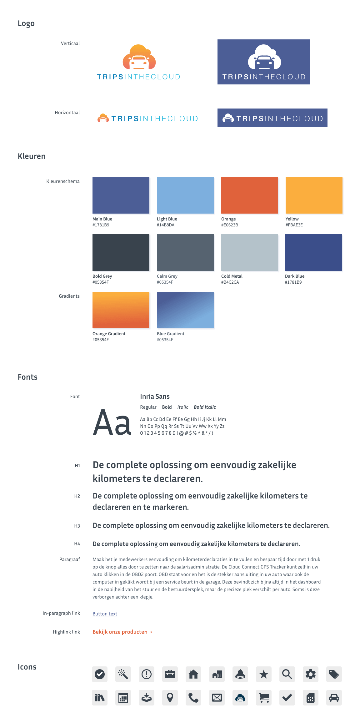 Trips in the Cloud design system